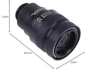 Alphacool Eiszapfen quick release koppeling G1/4 AG - Deep Black sluiting - thumbnail