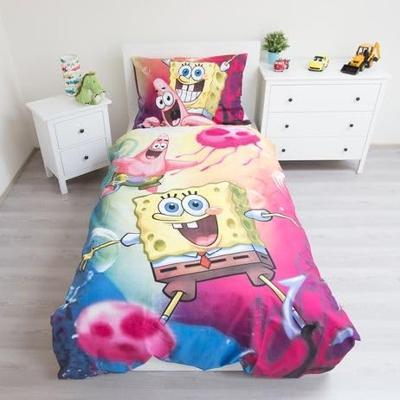 SpongeBob Dekbedovertrek Fun - Eenpersoons - 140 x 200 cm - Multi SpongeBob Dekbedovertrek Fun - Eenpersoons - 140 x 200 cm - Multi