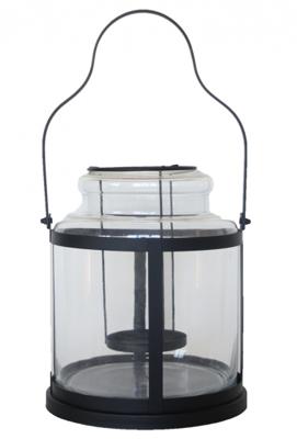 Esschert Design Windlicht L 25 X 14 X 28,7 Cm Ijzer Zwart