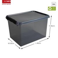 Sunware Comfort Line opbergbox 22L grijs - thumbnail
