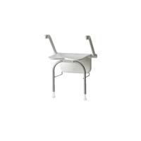 Douchezitting Etac Relax met Armsteunen en Steunpoten 39x45 cm Kunststof Wit - thumbnail