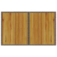 2-delige Tuinset met kussens poly rattan grijs - thumbnail