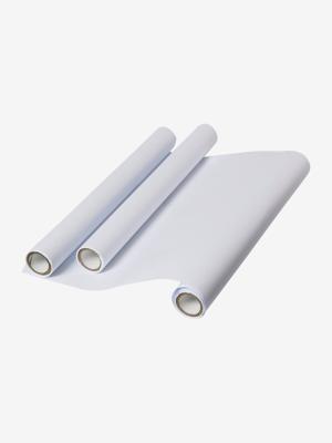Set van 3 rollen bordpapier licht wit effen