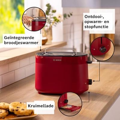 Bosch TAT2M124 Broodrooster Rood - thumbnail