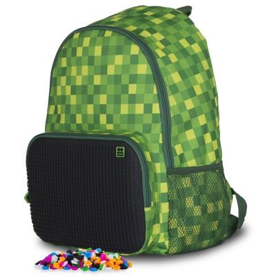 Pixie crew rugzak geruit met siliconen paneel 14 liter groen Pixie crew rugzak geruit met siliconen paneel 14 liter groen