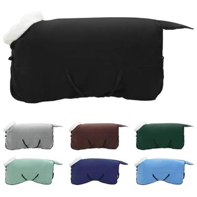 VidaXL Paardendeken zwart 155 cm polar fleece VidaXL Paardendeken zwart 155 cm polar fleece