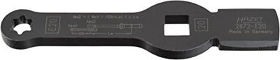 HAZET Ring-slagsleutel · met 2 slagvakken 2872-E20 · 3/4 inch (20 mm) vierkant hol · Buiten-TORX®-profiel · SW E20 HAZET Ring-slagsleutel · met 2 slagvakken 2872-E20 · 3/4 inch (20 mm) vierkant hol · Buiten-TORX®-profiel · SW E20