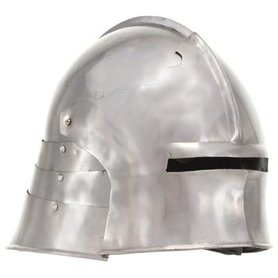 VidaXL Ridderhelm middeleeuws replica larp staal zilverkleurig
