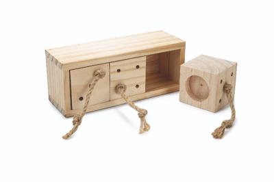 Beeztees ibor - knaagdierspeelgoed - training - hout - 20x7 cm