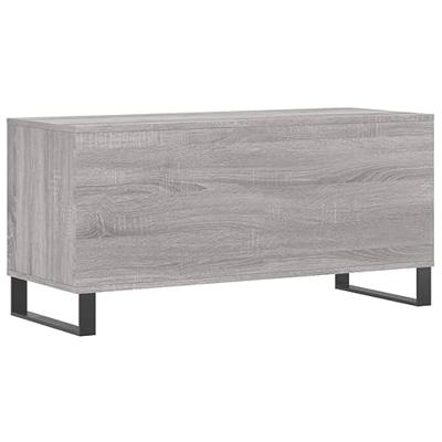 Platenkast 100x38x48 cm bewerkt hout grijs sonoma eikenkleurig Platenkast 100x38x48 cm bewerkt hout grijs sonoma eikenkleurig