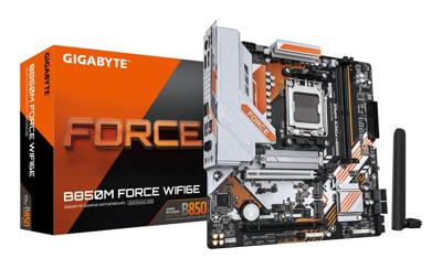 Gigabyte Gigabyte GA-B850M FORCE WIFI6E (AM5) (D) Moederbord Socket AMD AM5 Vormfactor Mini-ATX