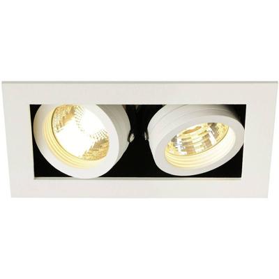 SLV InbouwspotKadux 2 GU10 9cm wit - 115521