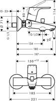 Hansgrohe Focus badkraan chroom - thumbnail