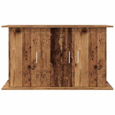 Aquariumstandaard 101x41x58 cm bewerkt hout oud houtkleurig