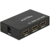 DeLOCK HDMI Ultra HD Splitter 1 x HDMI in > 2 x HDMI out 4K splitter & switches - thumbnail