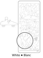 Vaessen Creative • sticker 10x23cm 10pcs wit silhouet met kids 1 - thumbnail