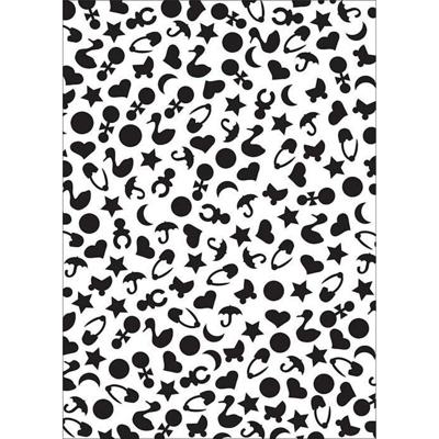 Nellie's Choice • mixed media stencil a5 baby-1