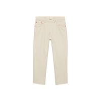 Mango cropped straight fit jeans ecru - thumbnail