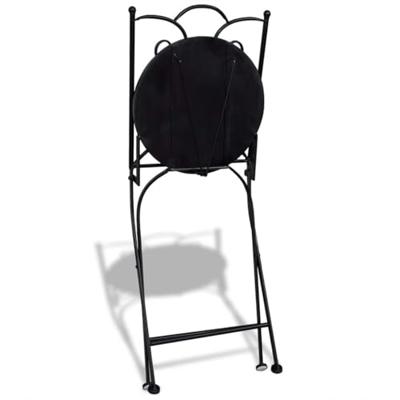VidaXL Opklapbare stoelen, 2 stuks, keramiek, terracotta VidaXL Opklapbare stoelen, 2 stuks, keramiek, terracotta