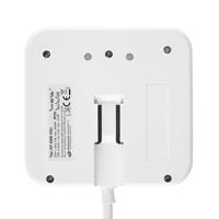 REV 0012378109 Stekkerdoos 3-voudig Wit, Zwart Randaarde stekker 1 stuk(s) - thumbnail