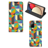 Samsung Galaxy M02s | A02s | Hoesje met Magneet | Funky Retro - thumbnail