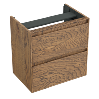 Onderkast Forzalaqua Reno 59.5x39.5x60 Cm 2 La Softclose Eiken Castle Brown - thumbnail