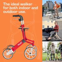 Trust Care Let&apos;s Go Out rollator rood - thumbnail
