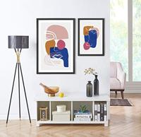 Fotokader voor Foto's van 50x70cm - MDF Houten Fotolijst - Zwart - thumbnail