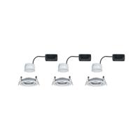 Paulmann 93451 Nova Inbouwlamp Set van 3 stuks LED LED 18 W Aluminium (gedraaid) - thumbnail