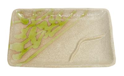 Wit/Groen Bord - Large Plates - 17.5 x 11.5 cm Wit/Groen Bord - Large Plates - 17.5 x 11.5 cm