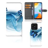 Xiaomi Redmi 10C | Telefoonhoesje | Met pasjeshouder | Vlinders - thumbnail