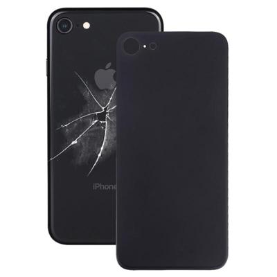 Gemakkelijk vervanging grote camera gat glas terug batterij cover met lijm voor iPhone 8 (zwart)