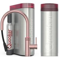Quooker Flex Round Keukenkraan Set - Kokend Warm- en Koud Water - Uittrekbare Slang - Rosé Koper - Inclusief PRO3 Reservoir & CUBE - Direct Gekoeld Bruisend Water - thumbnail