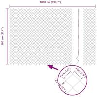 Gaashekwerk Groen 10 x 1 m Staal - thumbnail