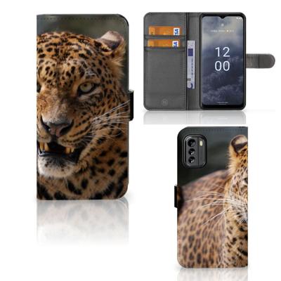 Nokia G60 | Telefoonhoesje | Met pasjeshouder | Luipaard