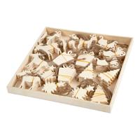 Creativ Company Ornamenten, afm 7-9 cm, dikte 4 mm, 90 stuk/ 1 doos - thumbnail