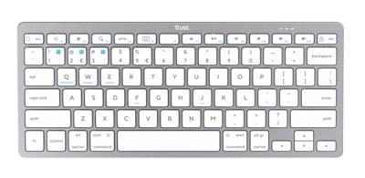 Toetsenbord Trust 24654 BASIC Wit - thumbnail