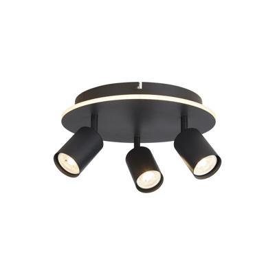 Searchlight PlafondlampSan Diego 3-lichts zwart - 77230-3BK