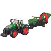 Burago tractor Fendt 1050 Vario met rooi machine 18-31666 - thumbnail