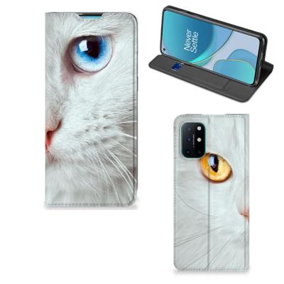 OnePlus 8T | Hoesje maken | Witte Kat