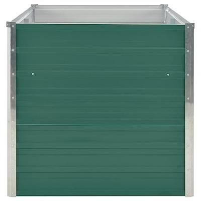 VidaXL Plantenbak verhoogd 160x80x77 cm gegalvaniseerd staal groen VidaXL Plantenbak verhoogd 160x80x77 cm gegalvaniseerd staal groen