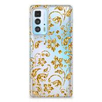 Motorola Edge 20 Pro | TPU Case | Gouden Bloemen - thumbnail