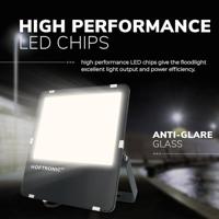 Luxor LED Breedstraler - 150 watt 24.000 Lumen (160lm/W) - Anti-verblinding - IK06 - 4000K neutraal wit - IP65 waterdicht - LED Schijnwerper - thumbnail