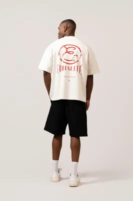 Equalité Chloé Boxy T-Shirt Heren Gebroken Wit/Rood - Maat L - Kleur: Gebroken WitRood | Soccerfanshop Equalité Chloé Boxy T-Shirt Heren Gebroken Wit/Rood - Maat L - Kleur: Gebroken WitRood | Soccerfanshop