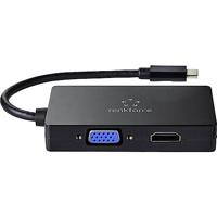 Renkforce RF-4633066 USB-C / HDMI / DVI / VGA Adapter [1x USB-C stekker - 1x VGA-bus, HDMI-bus, DVI-bus 24+5-polig] Zwart - thumbnail