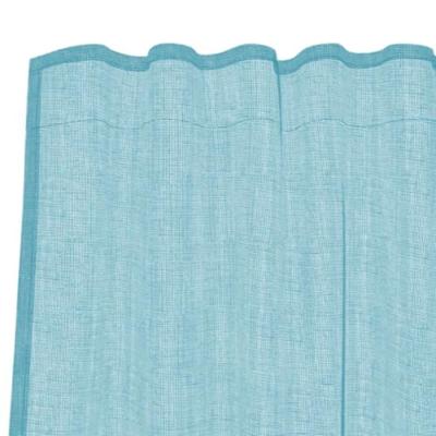 VidaXL Gordijnen voile met roedezakken 2 st turkoois VidaXL Gordijnen voile met roedezakken 2 st turkoois