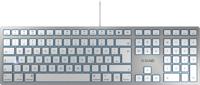 CHERRY KC 6000 SLIM FOR MAC toetsenbord Kantoor USB QWERTY Amerikaans Engels Zilver - thumbnail