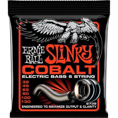 Ernie Ball 2739 Slinky Cobalt 032-130 snarenset voor 6-snarige elektrische basgitaar Ernie Ball 2739 Slinky Cobalt 032-130 snarenset voor 6-snarige elektrische basgitaar