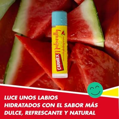 Vochtinbrengende Lippenbalsem Carmex Naturally Transparant Stick Watermeloen