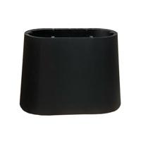 Ovale kegel tafelpoot van staal van 100 bij 50 cm en hoogte 72 cm - thumbnail